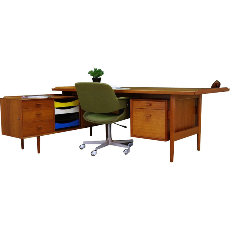 Teak Writting Desk by Arne Vodder for Sibast - 1970s**