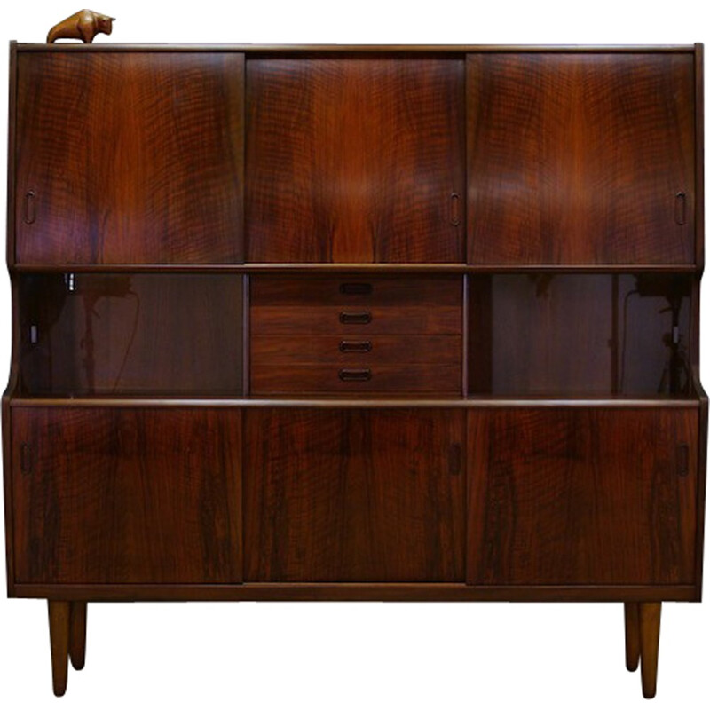 Danish Rosewood Highboard by Poul M. Jessen - 1960s