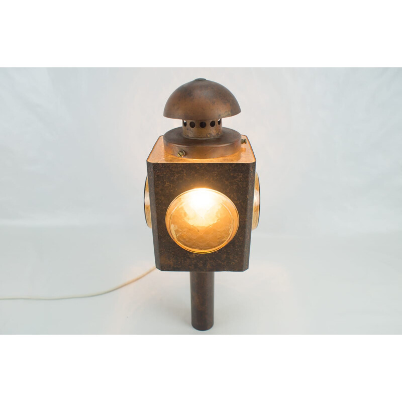 Vintage copper lamp, 1960