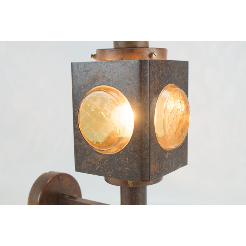 Vintage copper lamp, 1960