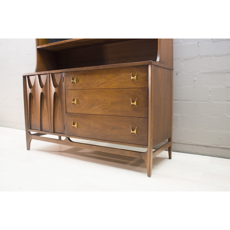 Sideboard with Upper Showcase Section from Broyhill Brasilia - 1960s