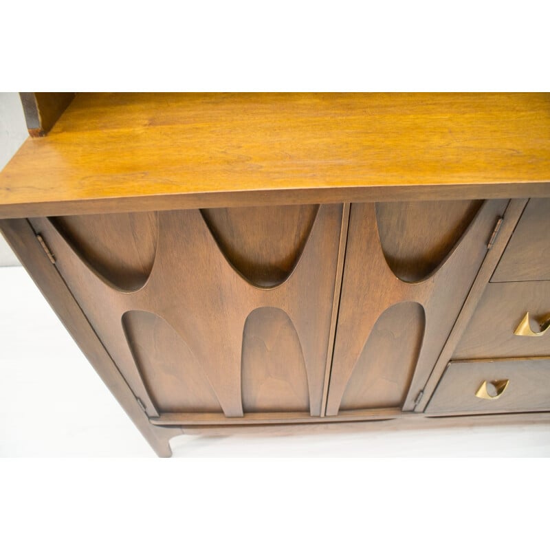 Sideboard with Upper Showcase Section from Broyhill Brasilia - 1960s