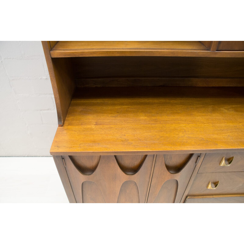Sideboard with Upper Showcase Section from Broyhill Brasilia - 1960s