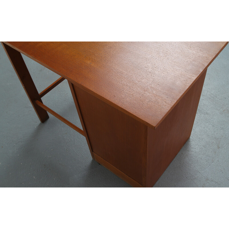 Bureau vintage allemand en chêne par Curt Riedel  - 1930