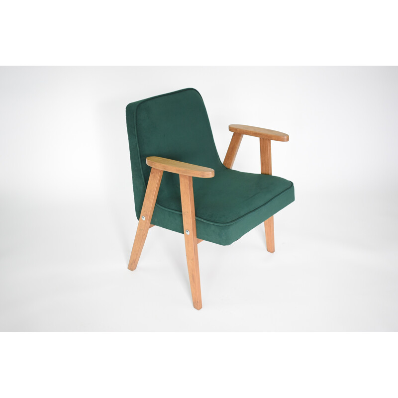 Armchair vintage green fir - 1960s