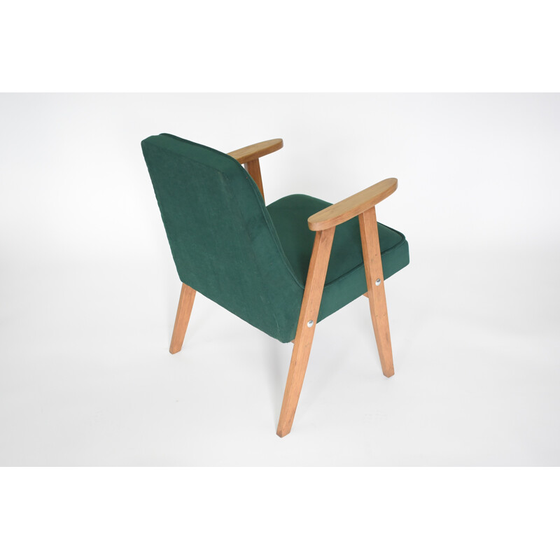 Armchair vintage green fir - 1960s