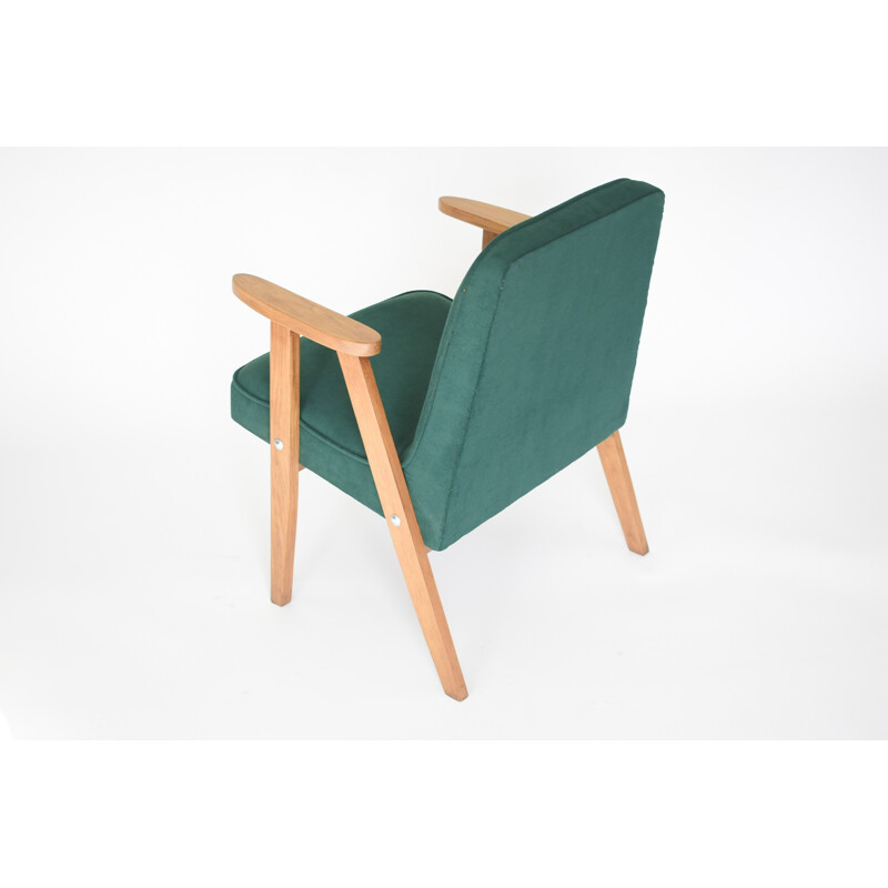 Armchair vintage green fir - 1960s