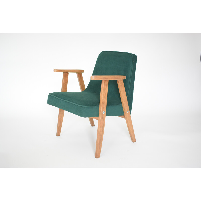 Armchair vintage green fir - 1960s