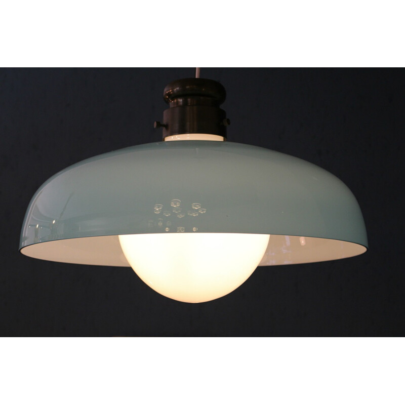 Suspension vintage en opaline par Vistosi - 1960