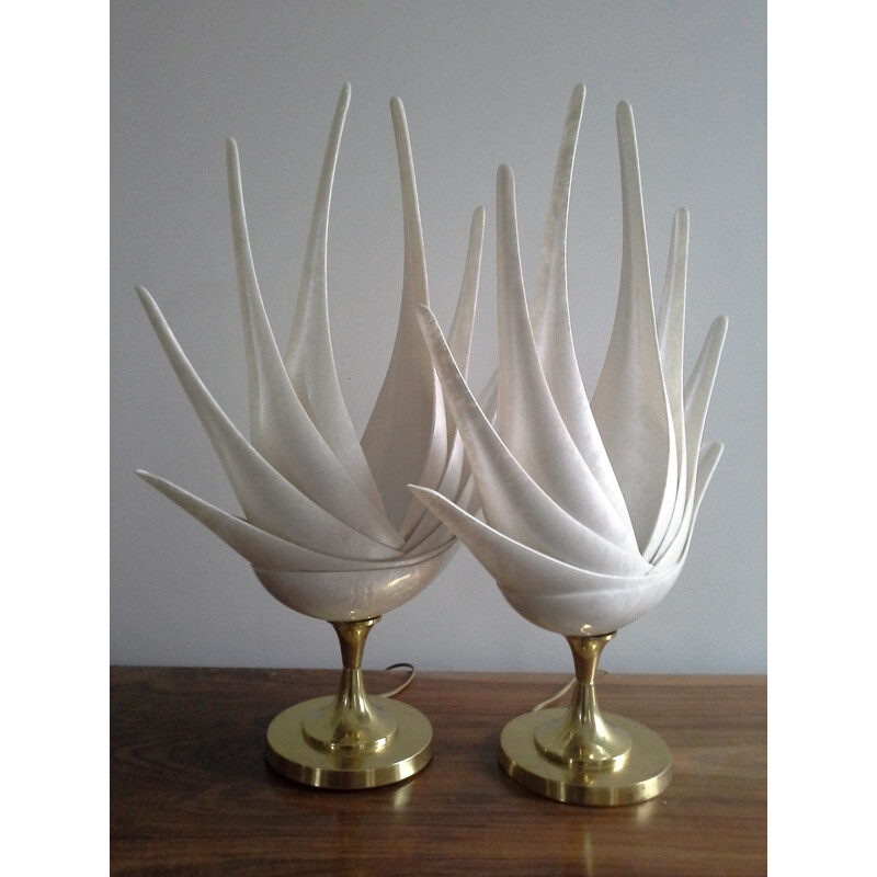 Pair of lamps produced by Roger Rougier - 1970s