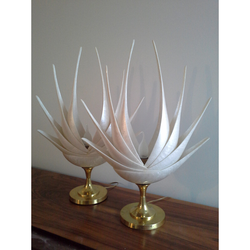 Pair of lamps produced by Roger Rougier - 1970s
