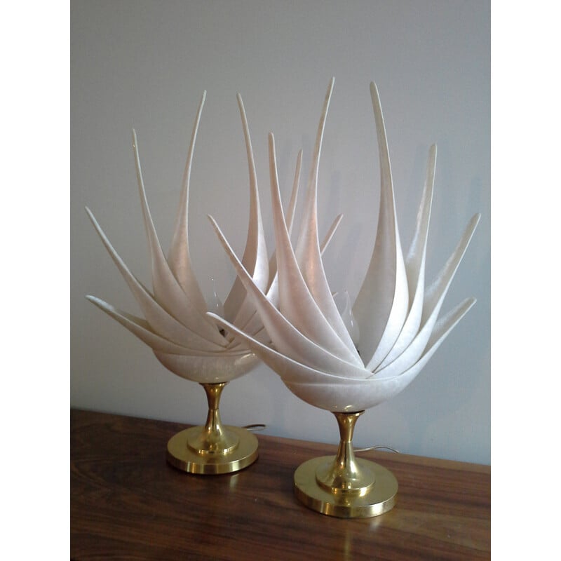 Pair of lamps produced by Roger Rougier - 1970s