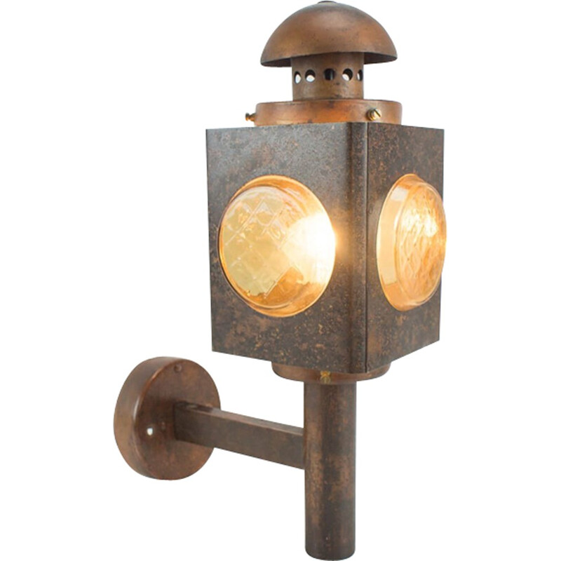 Vintage copper lamp, 1960