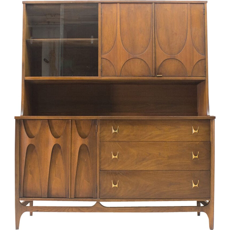 Sideboard with Upper Showcase Section from Broyhill Brasilia - 1960s