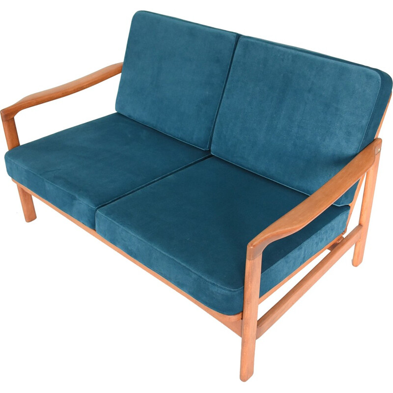 Banquette BB522 bleu pétrole - 1970