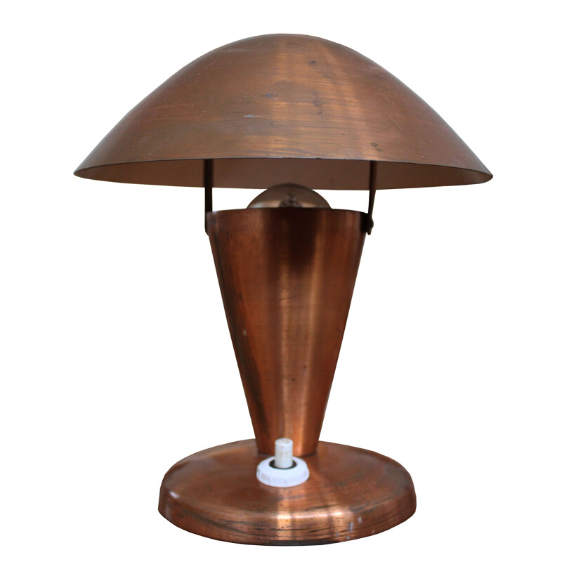 Paire de lampes vintage en cuivre modèle 925 par Josef Hurka - 1950