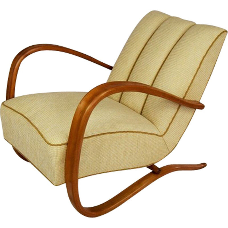 Vintage armchair H 269 by J. Halabala for UP Závody Brno - 1930s