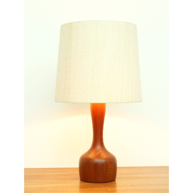 Danish Solid Teak Desk Lamp from Domus - 1960s