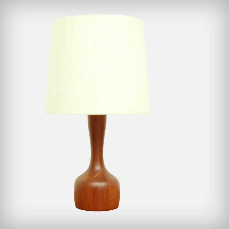 Danish Solid Teak Desk Lamp from Domus - 1960s