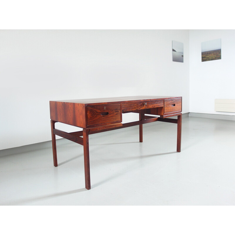 Rosewood Desk by Arne Wahl Iversen for Vinde Møbelfabrik - 1950s