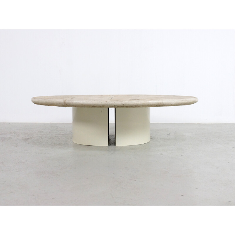 White Slate Coffee Table by Paul Kingma - 1980s
