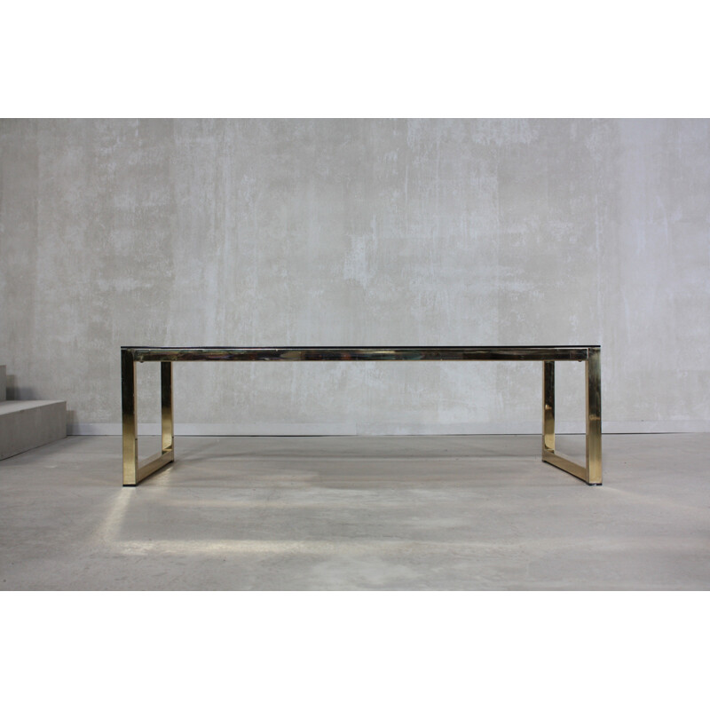 Vintage Brass Italian Coffee Table - 1970s