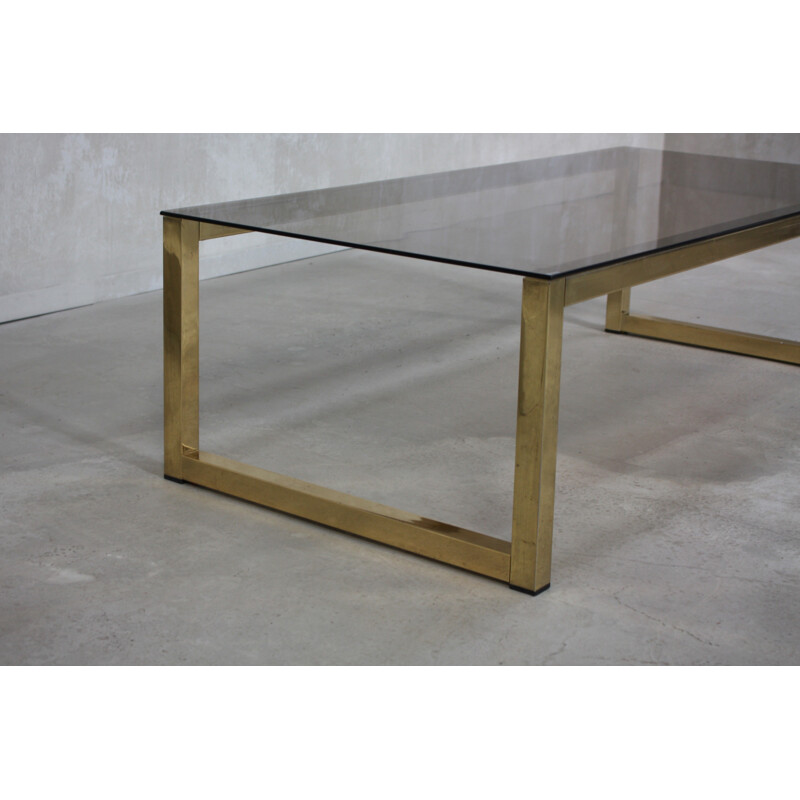 Vintage Brass Italian Coffee Table - 1970s