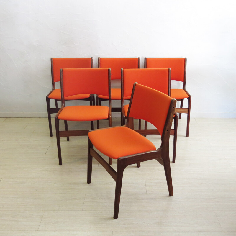 Suite de 6 chaises Vintage en Teck pour Anderstrup Møbelfabrik - 1960
