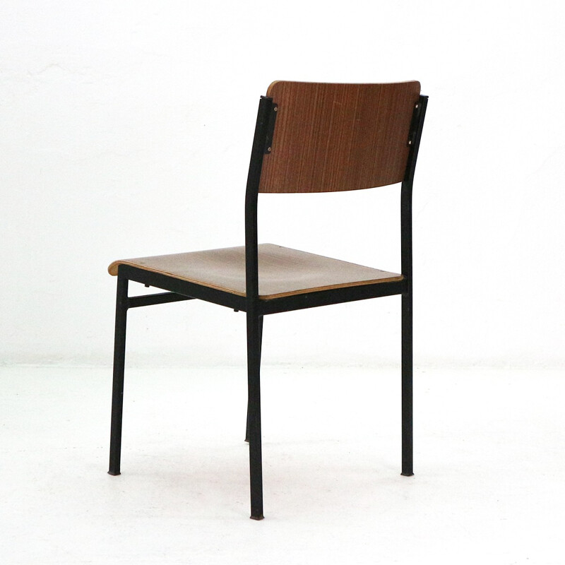 Set of 6 Mid-Century Modern plywood chairs - 1960s