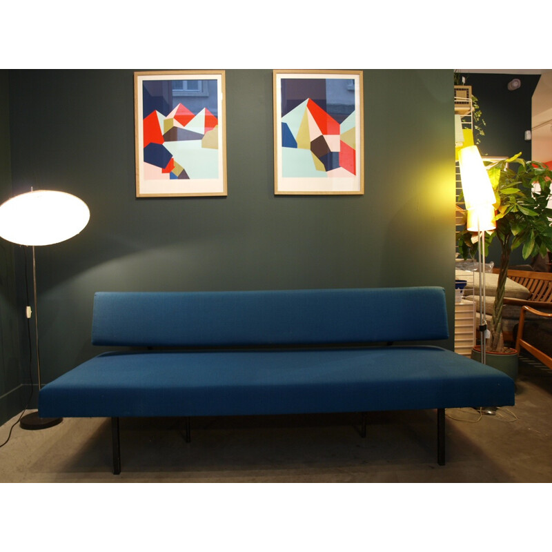 Vintage german Blue Sofa daybed - 1960s