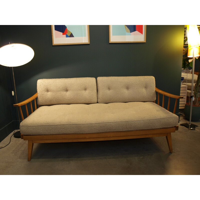 Vintage German Beige Daybed - 1960s  