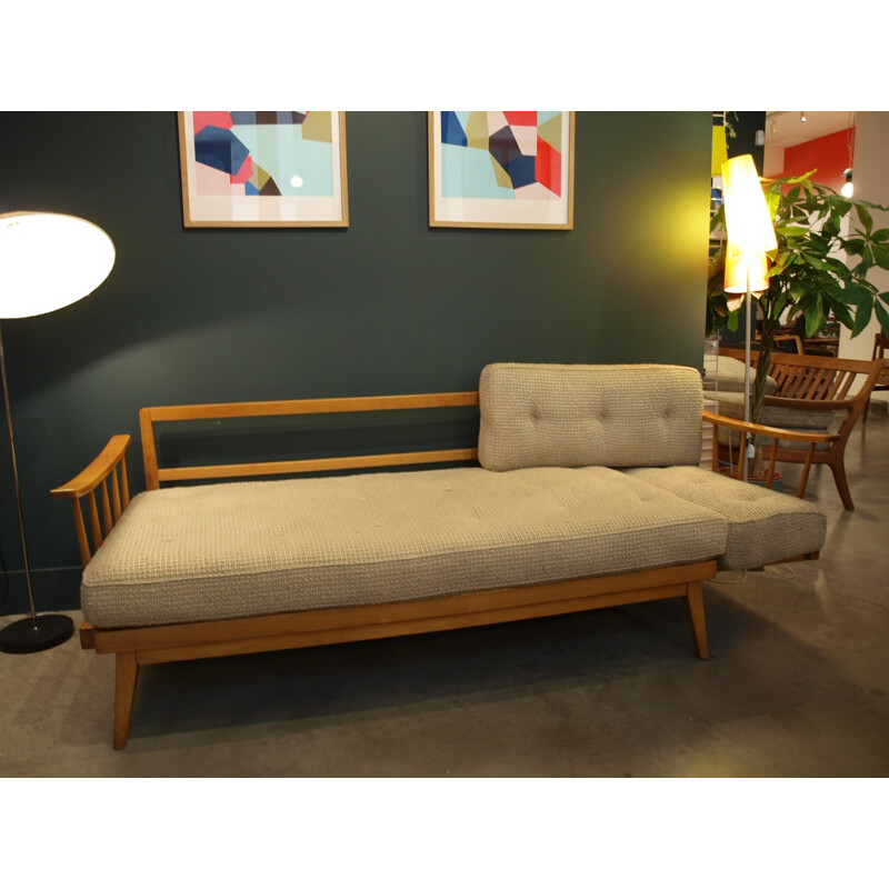 Vintage German Beige Daybed - 1960s  