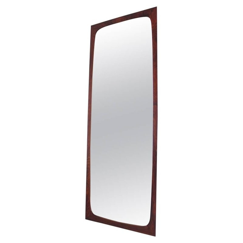 Danish Rosewood Mirror by Kai KRISTIANSEN - 1960