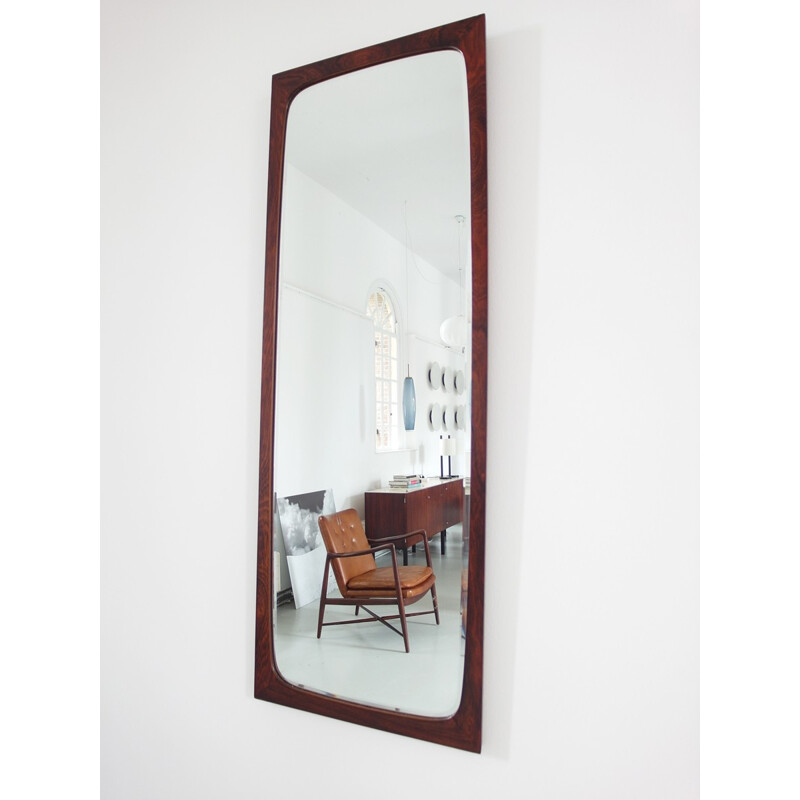 Danish Rosewood Mirror by Kai KRISTIANSEN - 1960