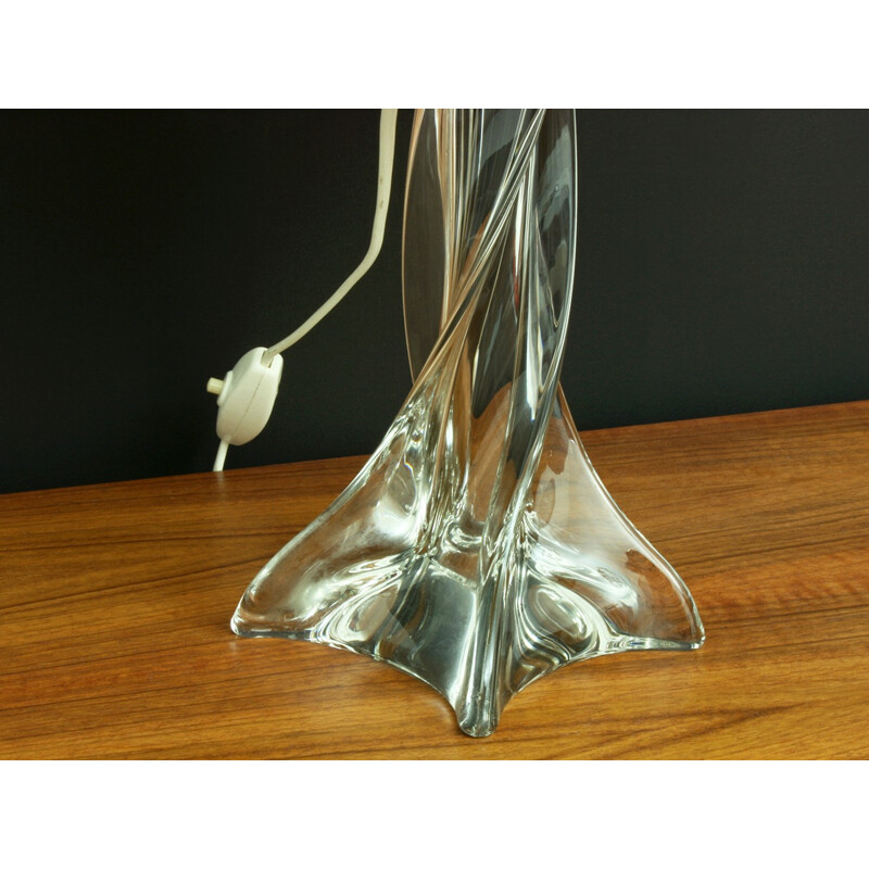 Crystal Glass Desk Lamp - 1970s