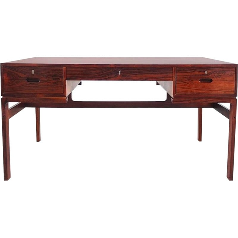 Rosewood Desk by Arne Wahl Iversen for Vinde Møbelfabrik - 1950s