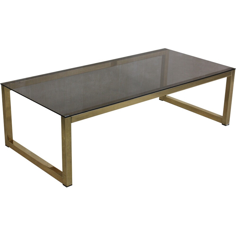 Vintage Brass Italian Coffee Table - 1970s