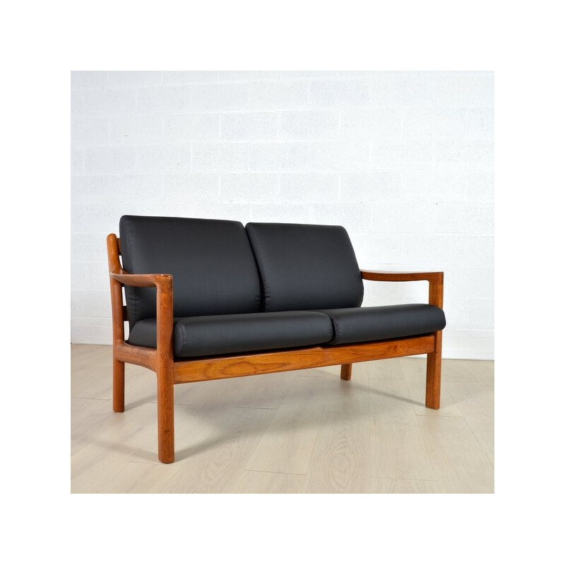 Vintage bench in teak by Johannes Andersen for Silkeborg - 1960s