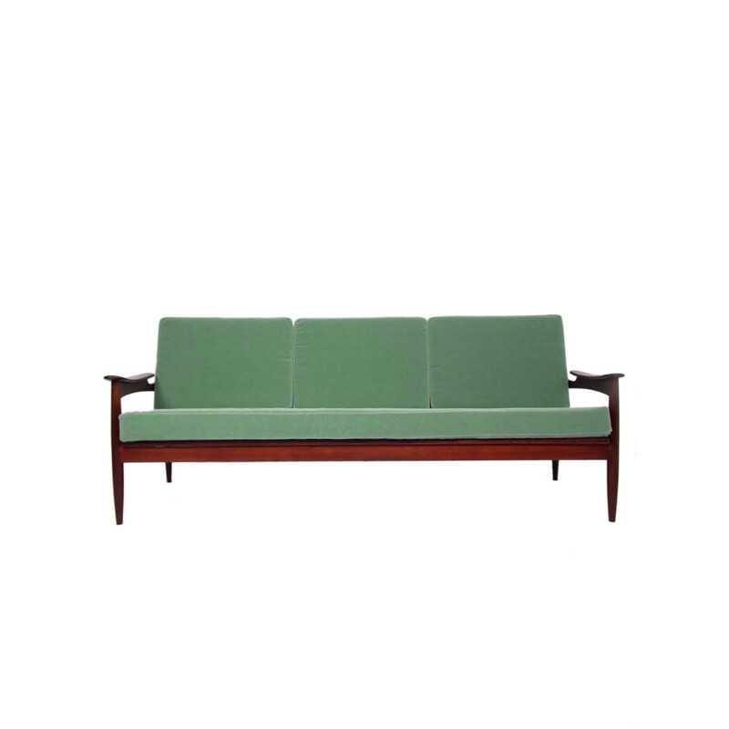 Vintage Green Rosewood sofa - 1960s