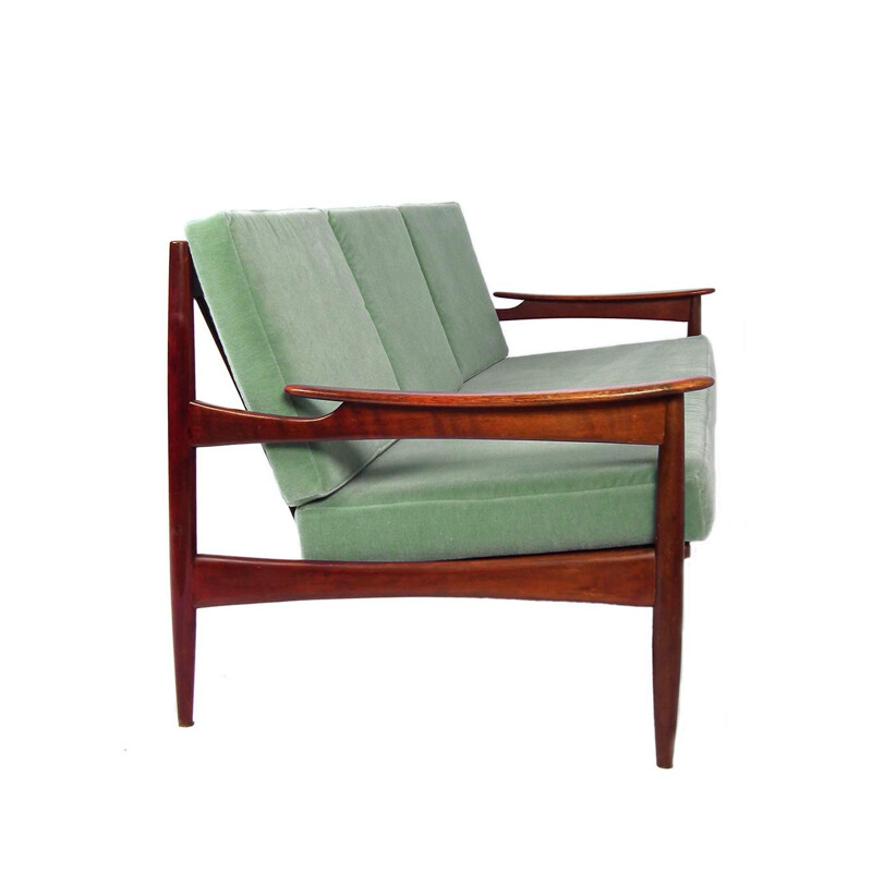 Vintage Green Rosewood sofa - 1960s