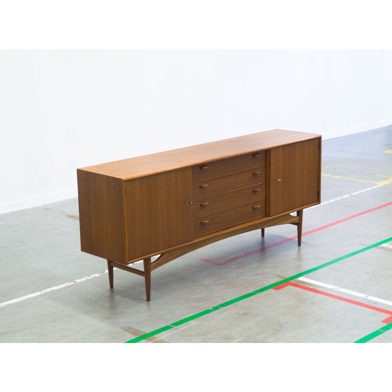 Vintage dutch walnut sideboard - 1950s