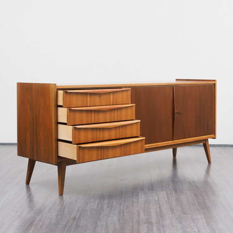 Vintage German Sideboard in walnut - 1950s