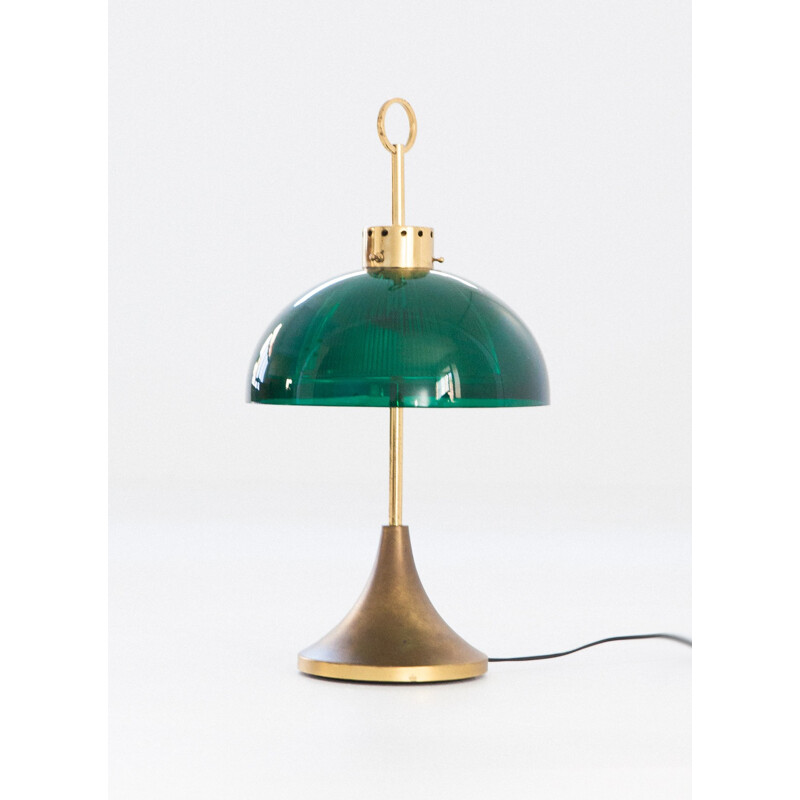 Green Vintage Italian Desk Lamp - 1950s