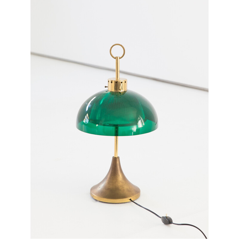 Green Vintage Italian Desk Lamp - 1950s