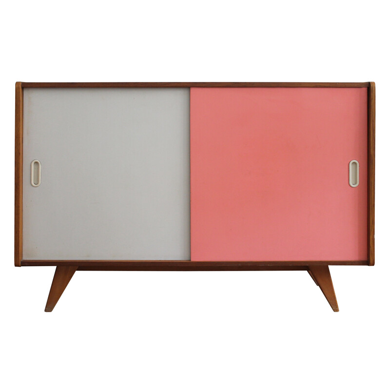 U-452 Pink and Light Grey Sideboard by Jiri Jiroutek - 1960s