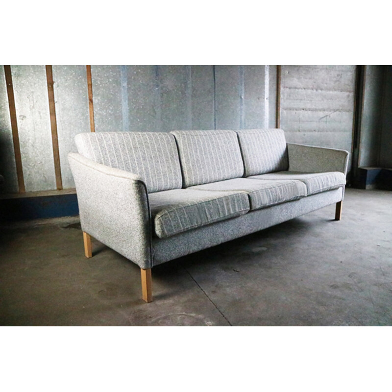 Vintage 3 seater sofa in wool - 1970s