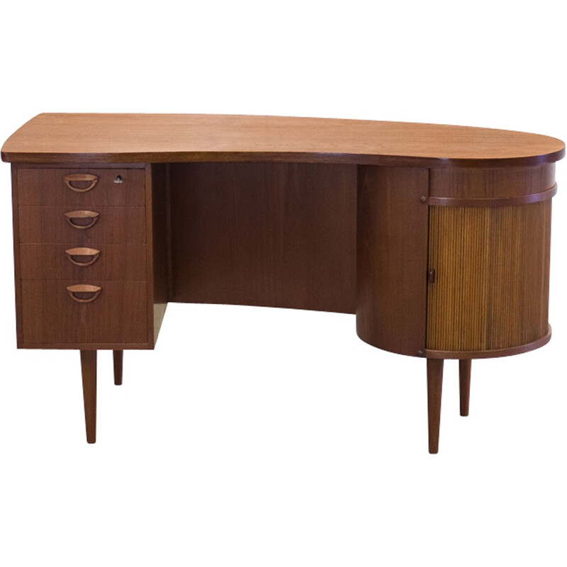 Model 54 "Kidney" desk by Kai Kristiansen pour Feldballes Møbelfabrik - 1950s