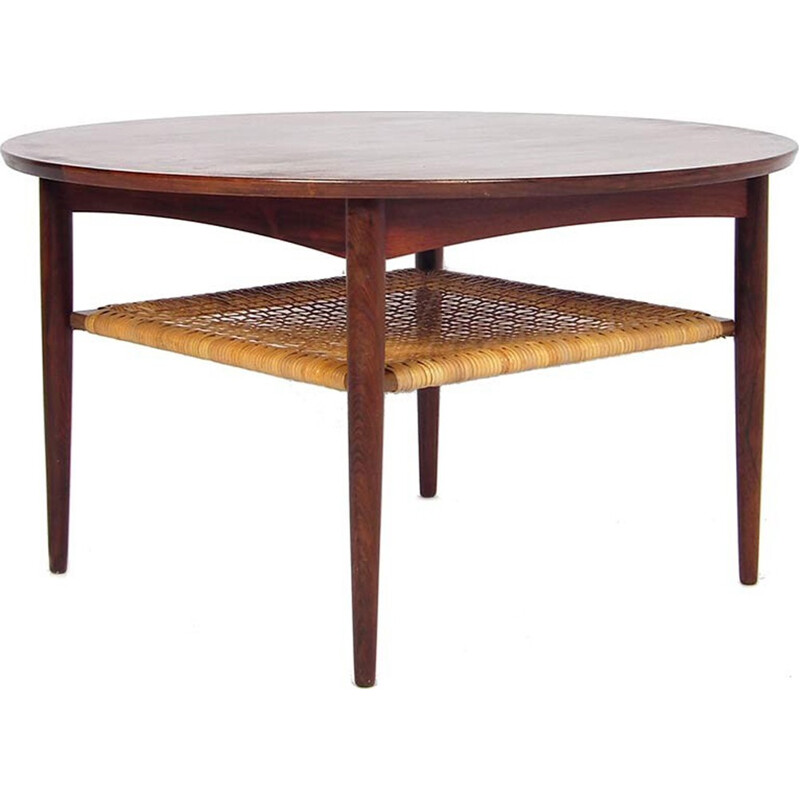 Vintage rosewood coffee table - 1950s