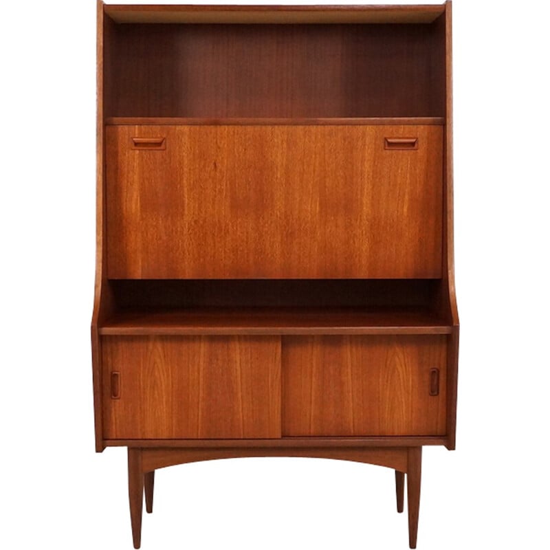 Vintage Dutch Teak Secretaire Cabinet - 1960s