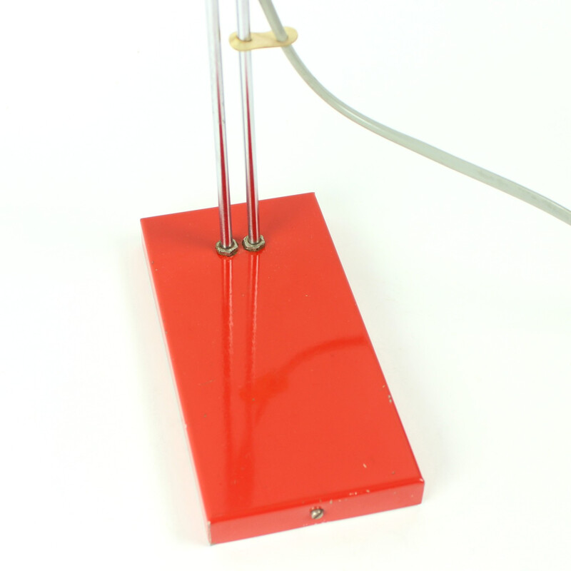 Red Table Lamp by Josef Hurka for Lidokov  - 1960s